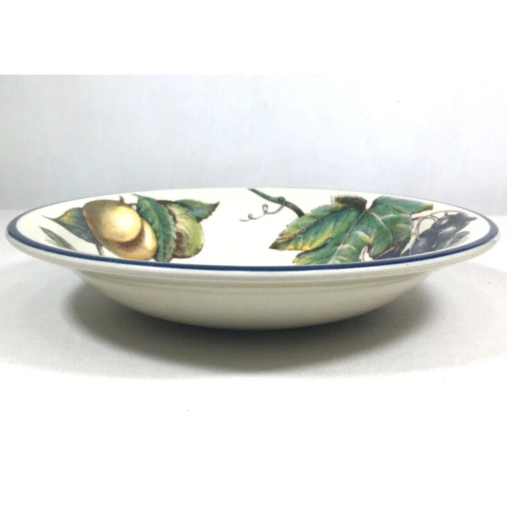 Pier 1 One Macintosh Bowl Soup Salad Cereal Pasta 8.5” Pears Grapes Peach Fruit